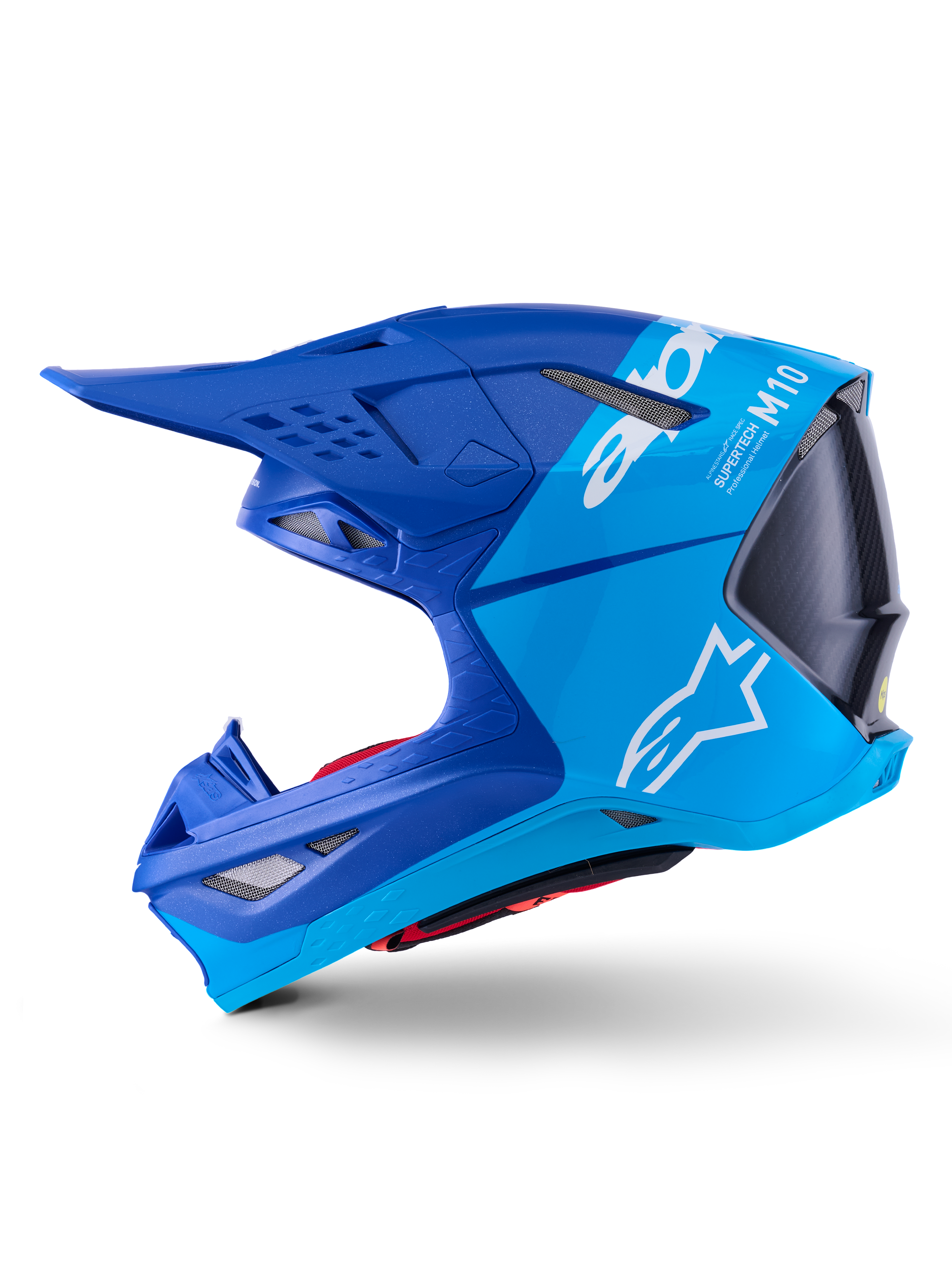 Supertech S M10 Flood Helmet Met Blu/Md Blu/Blk Crb M&G Sm