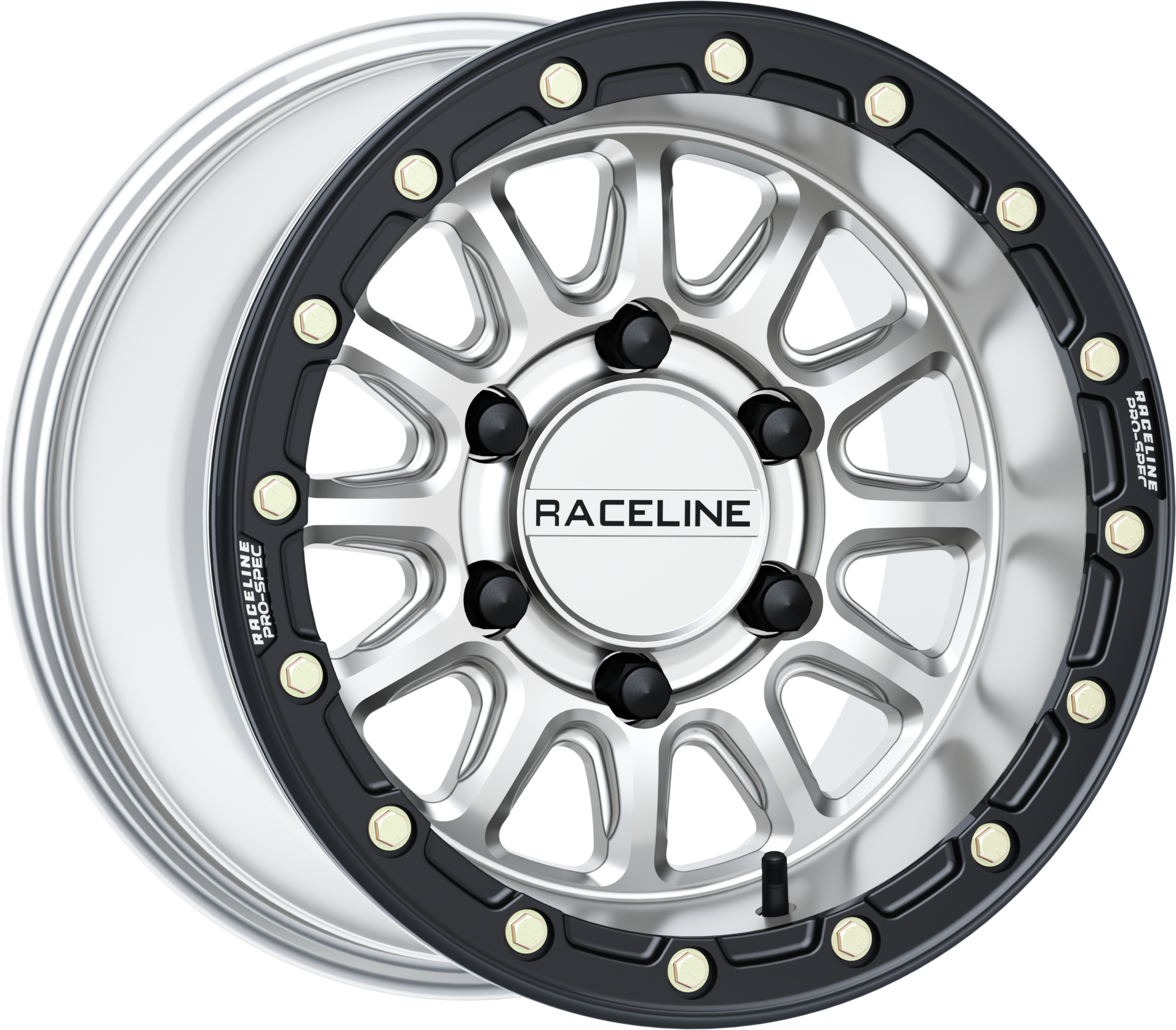 Alpha Hyper Wheel 6/139.7 Hyper Silver/Blk 15x10 (+10mm)