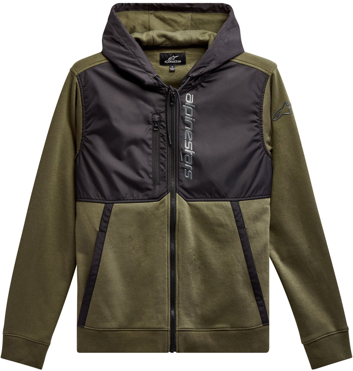 Aligned Hoodie Military/Black Sm