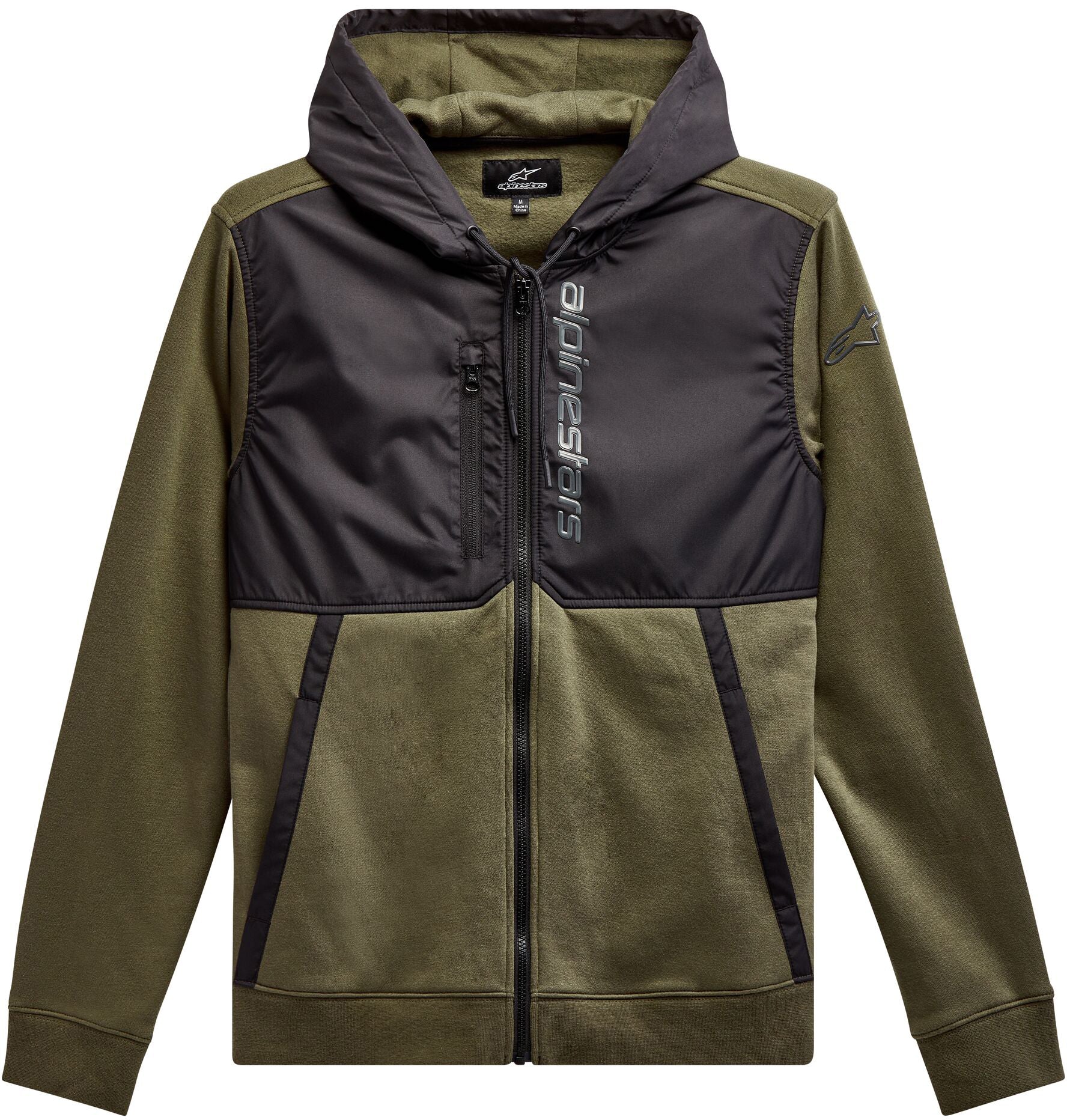 Aligned Hoodie Military/Black Sm