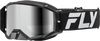 FLY RACING ZONE ELITE GOGGLE BLACK/SILVER W/ SILVER MIRROR/SMOKE LENS