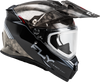 Trekker Cw Conceal Helmet Elec Shld Black/Grey/White Sm