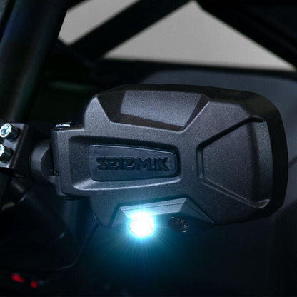 Seizmik 24+  Polaris/Cam-am/Honda/Kaw Pursuit Night Vision Sideview Mirror Adj. 1.75-2 in. ROP -Pair