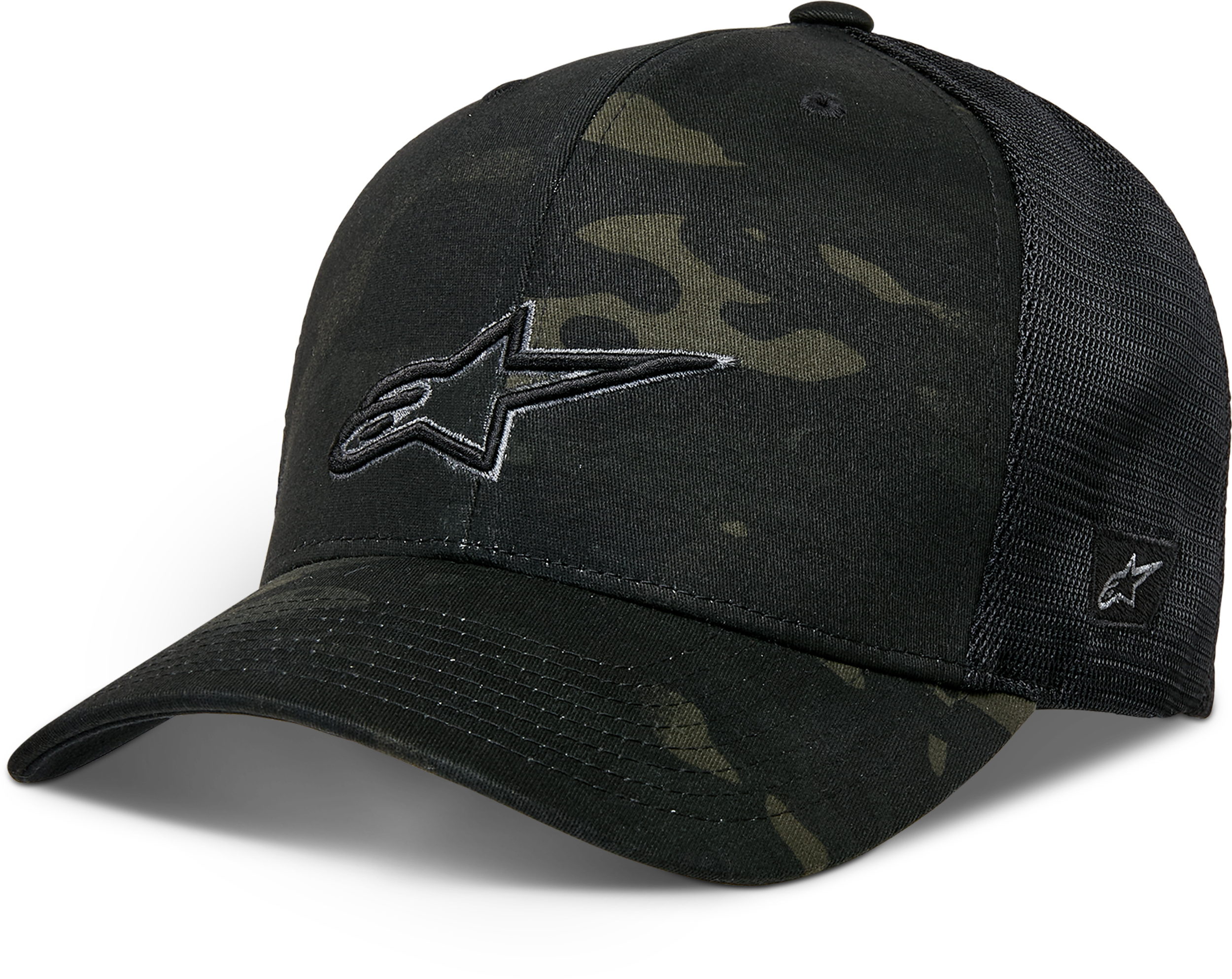Recon Camo Trucker Hat Black Camo