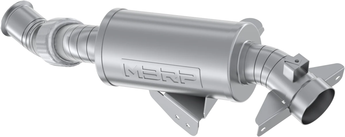 3" Perf Slip On Muffler W/Cat Can Am
