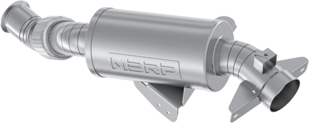 3" Perf Slip On Muffler W/Cat Can Am