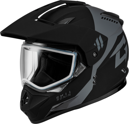 Gm 11 Ronin Helmet Matte Black/Silver Sm