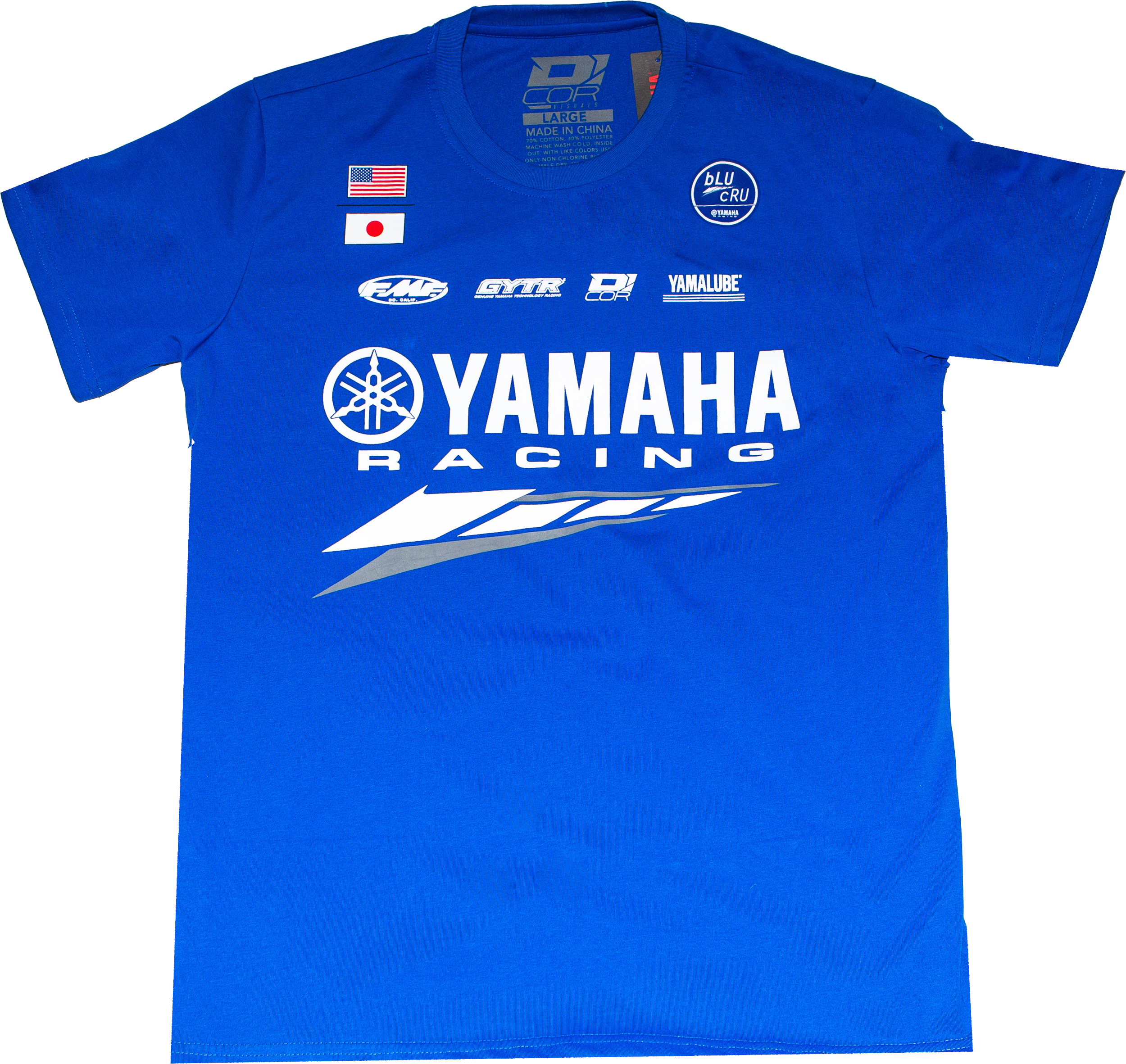 Yamaha Factory T Shirt Blue Md