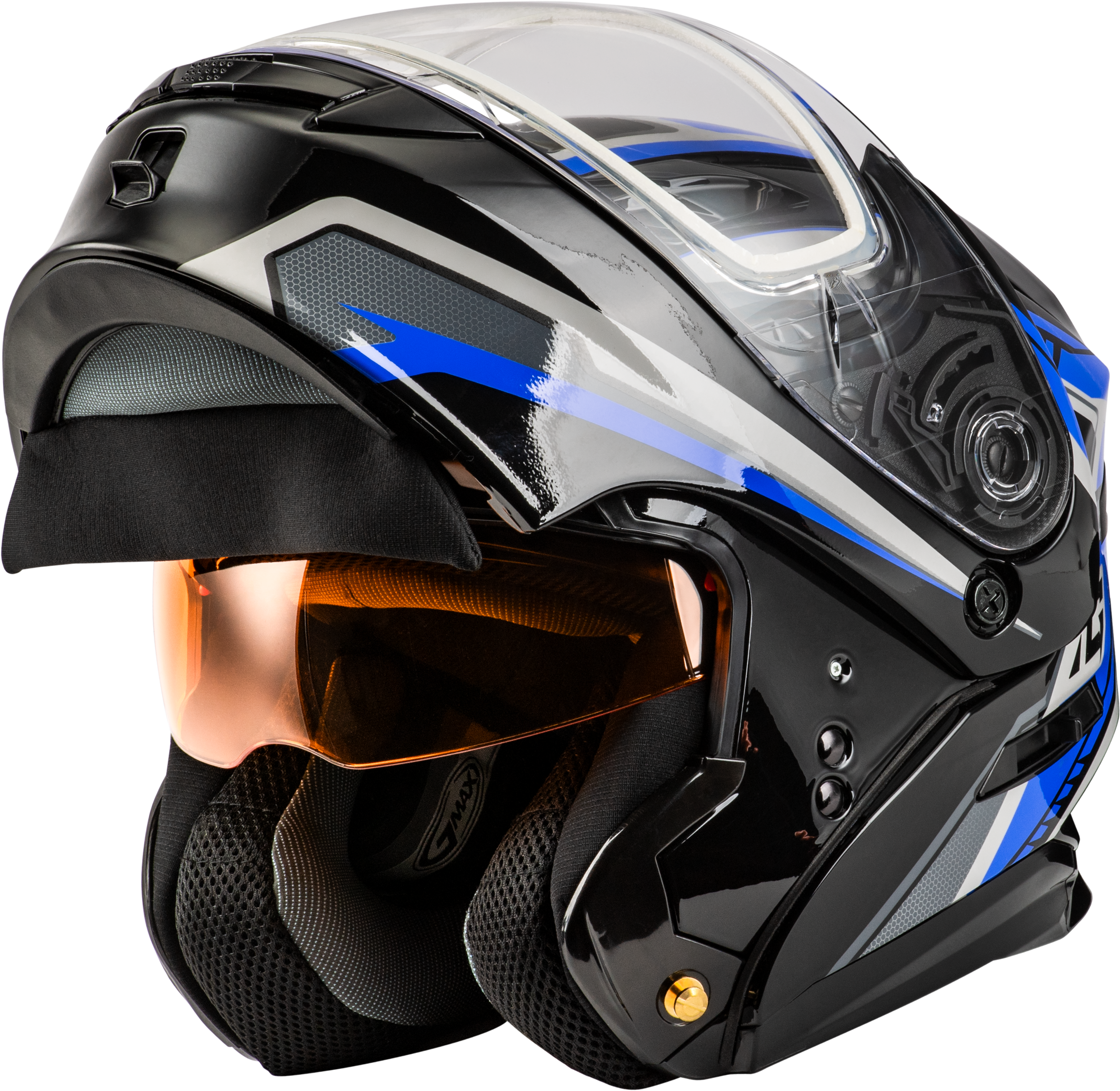 Md 01s Transistor Snow Helmet Blue/Black 3x