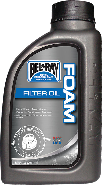 BEL-RAY Foam Filter Oil 99190-B1LW - 1L for Enhanced Engine Performance