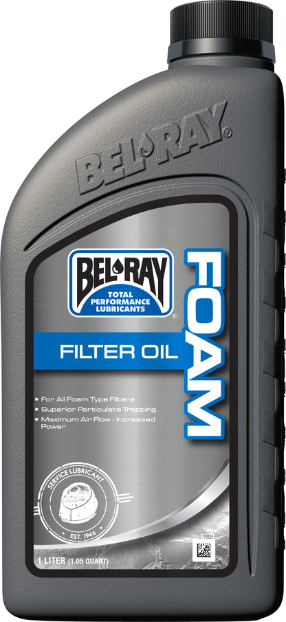 BEL-RAY Foam Filter Oil 99190-B1LW - 1L for Enhanced Engine Performance