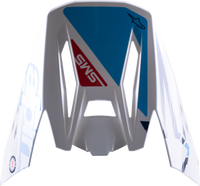 S M5 Action Visor White/Cyan/Blue