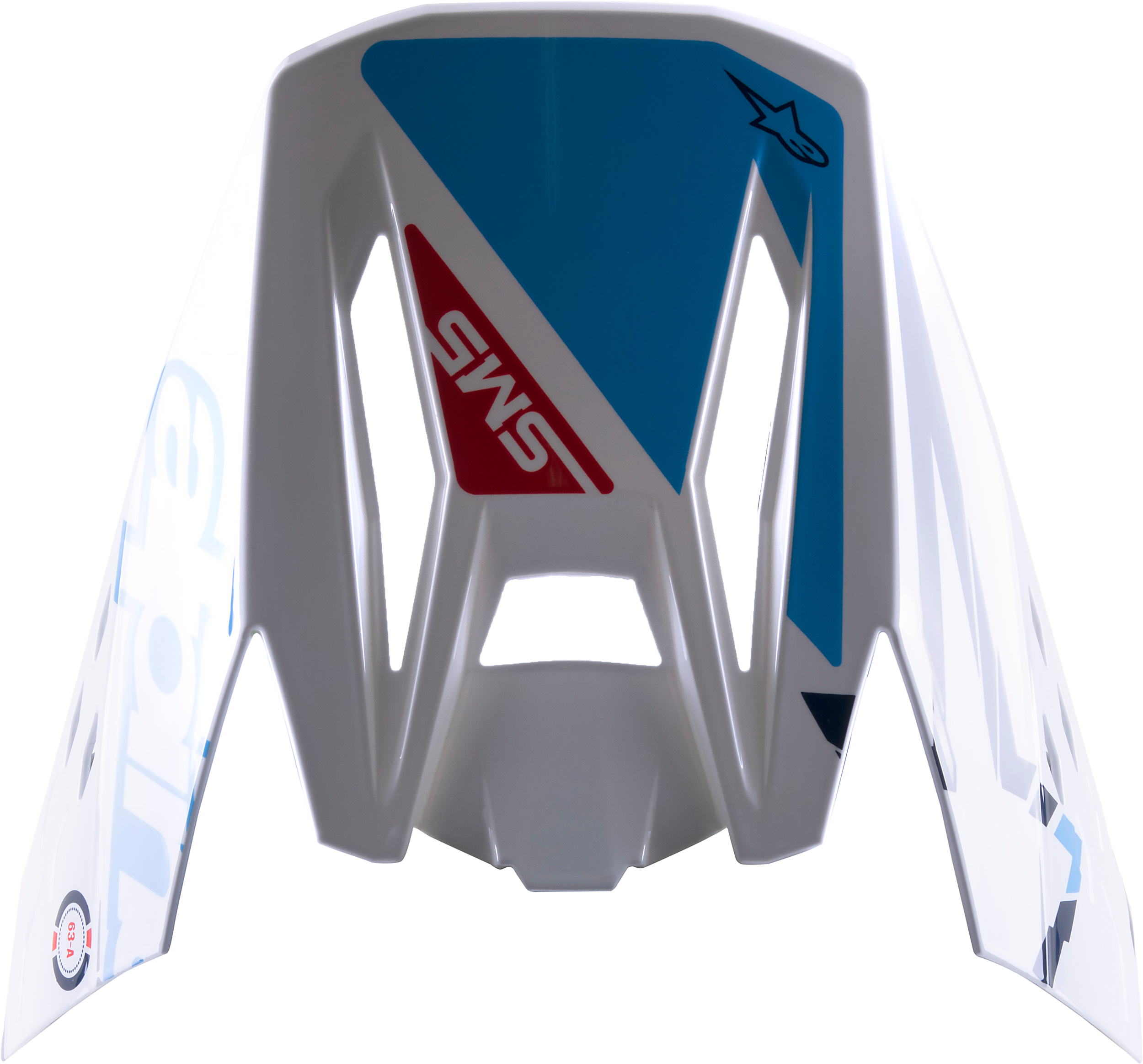 S M5 Action Visor White/Cyan/Blue