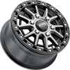 ITP SD10 Grey/Black Ring Wheel - 16x7, 6/5.5 Bolt Pattern, 6+1 Offset