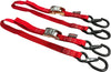 Tie Down Cam Sec Hook Watercra Watercraft 1"X3' Red Pair