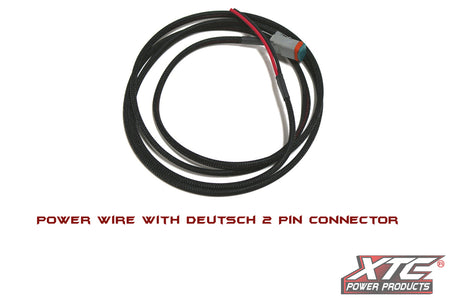 5' 18 Ga. Power Wire To 2 Pin Deutsch Connector