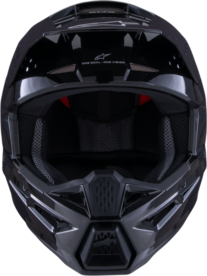 Sm3 Solid Helmet Black Glossy Sm