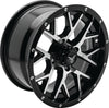 QuadBoss Barbwire 14X7 - 5+2 - 4/110 - Black Machined
