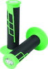 ProTaper Clamp-On 1/2 Waffle Grips - Neon Green/Black