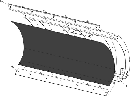 Poly Blade Replacement 72" Blade Face