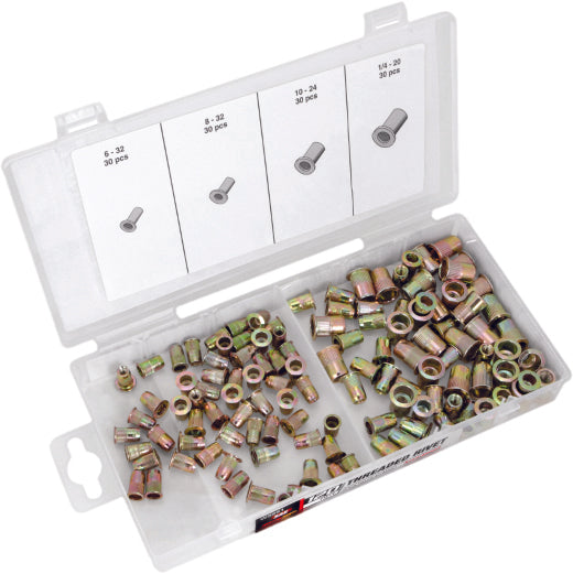 Performance Tool W5251 Threaded Insert Rivets SAE - 30 Pack of Each Size