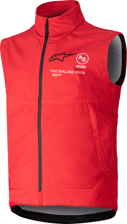 Youth Techstar Softshell Vest Bright Red Lg
