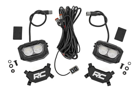 Rough Country | 5 Inch Light Pods | White/Amber DRL | Flood | Pair | 70118