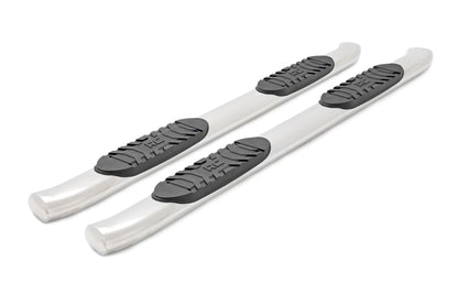 Oval Nerf Steps | Stainless | Crew Cab | DEF Tank | Chevy/GMC 1500/2500HD/3500HD (07-19 & Classic) | 21001S