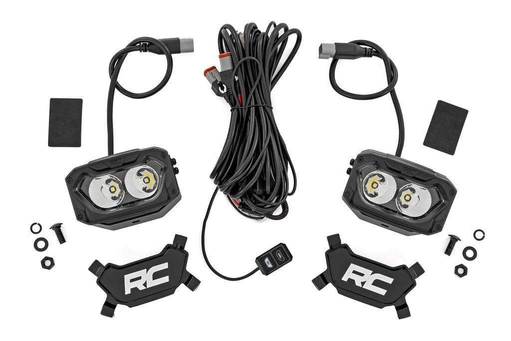 Rough Country | 5 Inch Light Pods | White/Amber DRL | Spot | Pair | 70117
