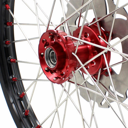 KKE 21" 19" or 21" 18" Spoke Wheels Rims For HONDA CRF250R 2004-2013 CRF450R 2002-2012