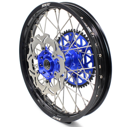 KKE 21 & 18 Enduro Wheels for YAMAHA WR250F 2001-2016 WR450F 2003-2015 Blue&Black 250mm Disc