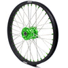 KKE 21 & 19 MX Wheels for Kawasaki KX250F 2019 and 2021 Green Nipple(2020 Excluded)
