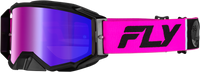 Zone Pro Goggle Pink/Black W/ Iridescent Red Mir/Smk Lens