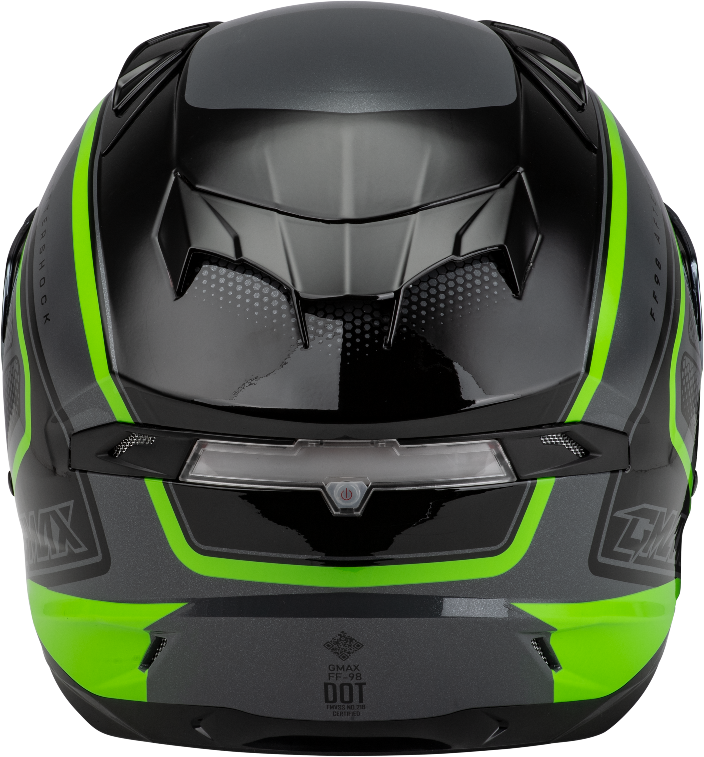 Ff 98 Aftershock Helmet Grey/Neon Green 2x