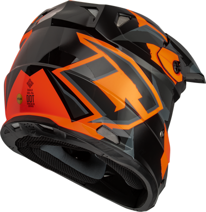 Mx 96 Splinter Helmet Black/Orange Sm