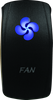 DragonFire Racing Lighted Switch Fan On/Off Blue