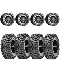 Sedona Sano beadlock black on Maxxis Roxxzilla | 4/156 4+3 (+10mm)