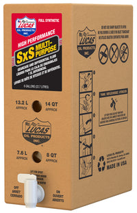 Lucas 18052 SXS Gear Case Oil - 6 Gallon Bib for Heavy Duty Performance
