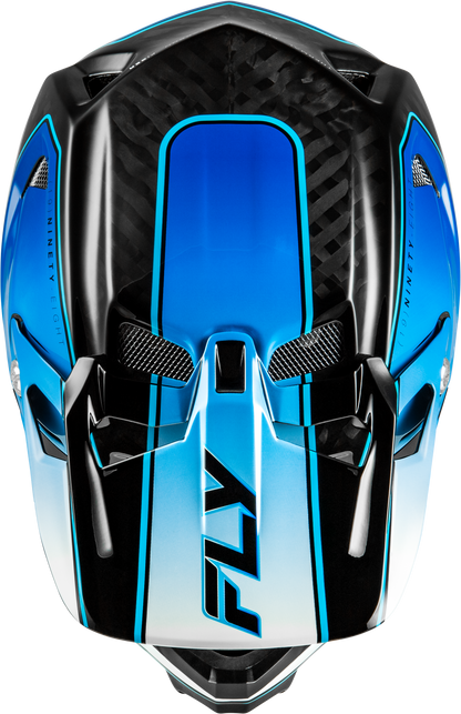 Werx R Flow Carbon Helmet Black Carbon/Blue/White Lg
