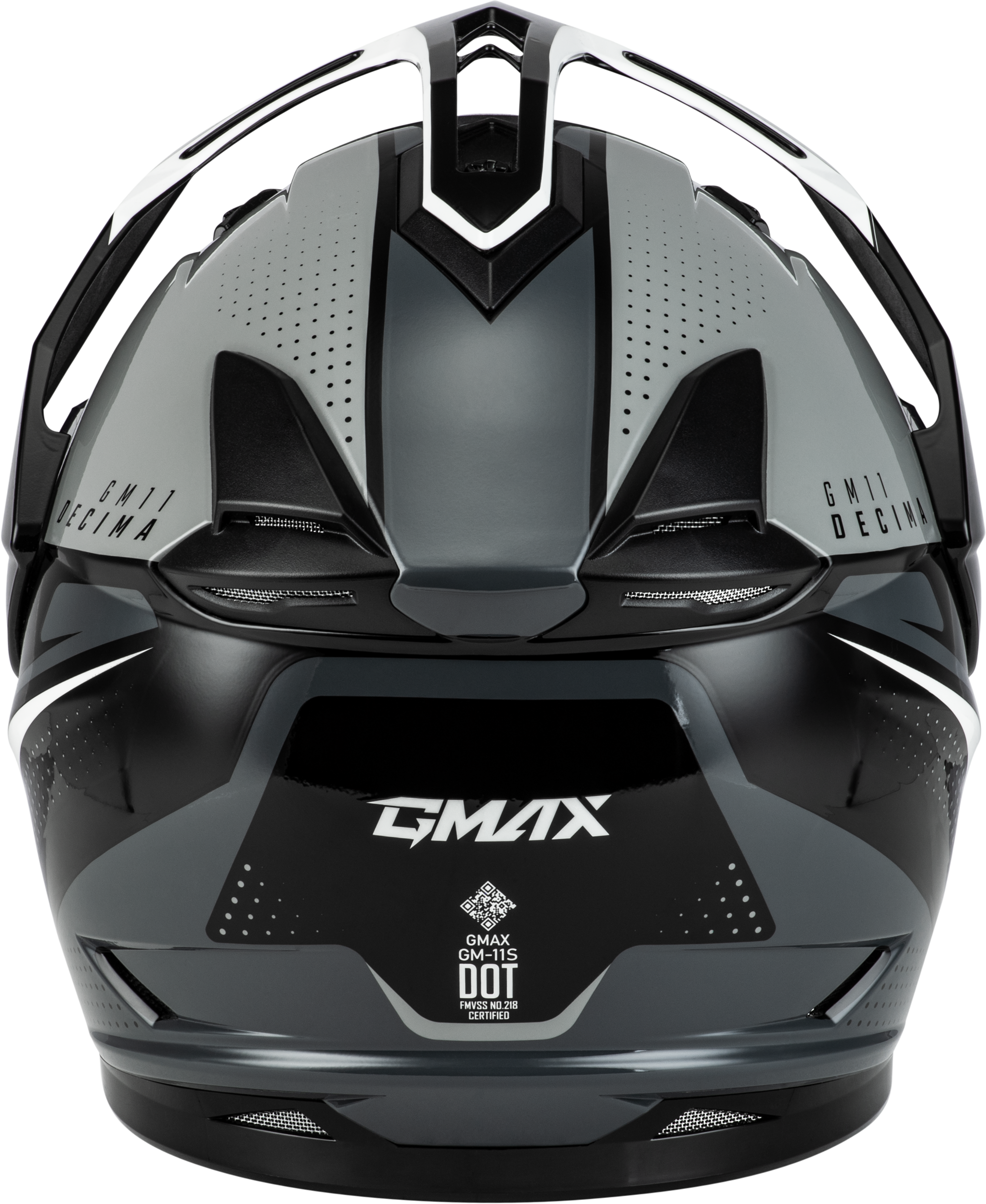 Gm 11 Decima Helmet Black/Grey/White Sm