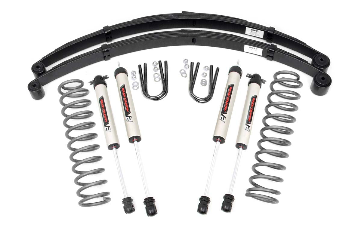 3 Inch Lift Kit | RR Springs | V2 | Jeep Cherokee XJ 2WD/4WD (1984-2001) | 63070