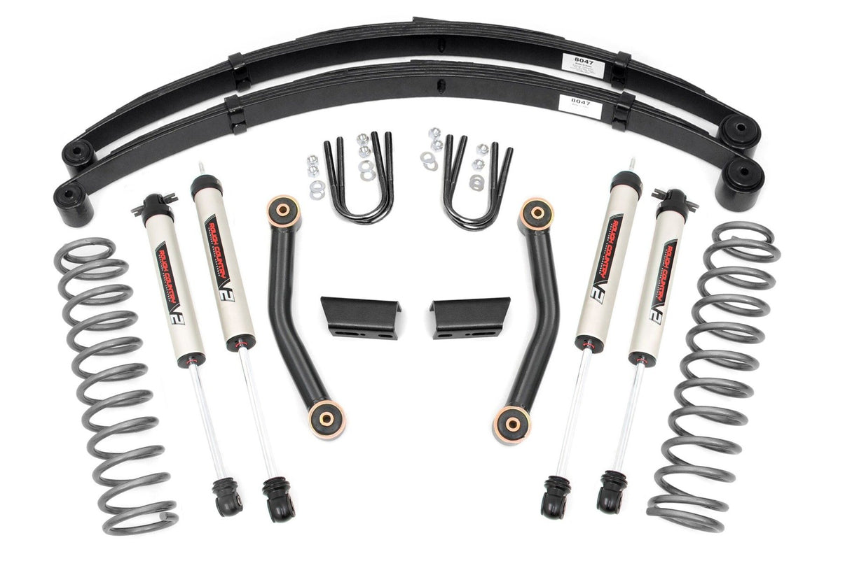3 Inch Lift Kit | Series II | RR Springs | V2 | Jeep Cherokee XJ (84-01) | 630X70