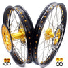 KKE 21 & 18 Enduro Rims for Suzuki RMZ250 2007-2018 RMZ450 2005-2017 Gold Nipple