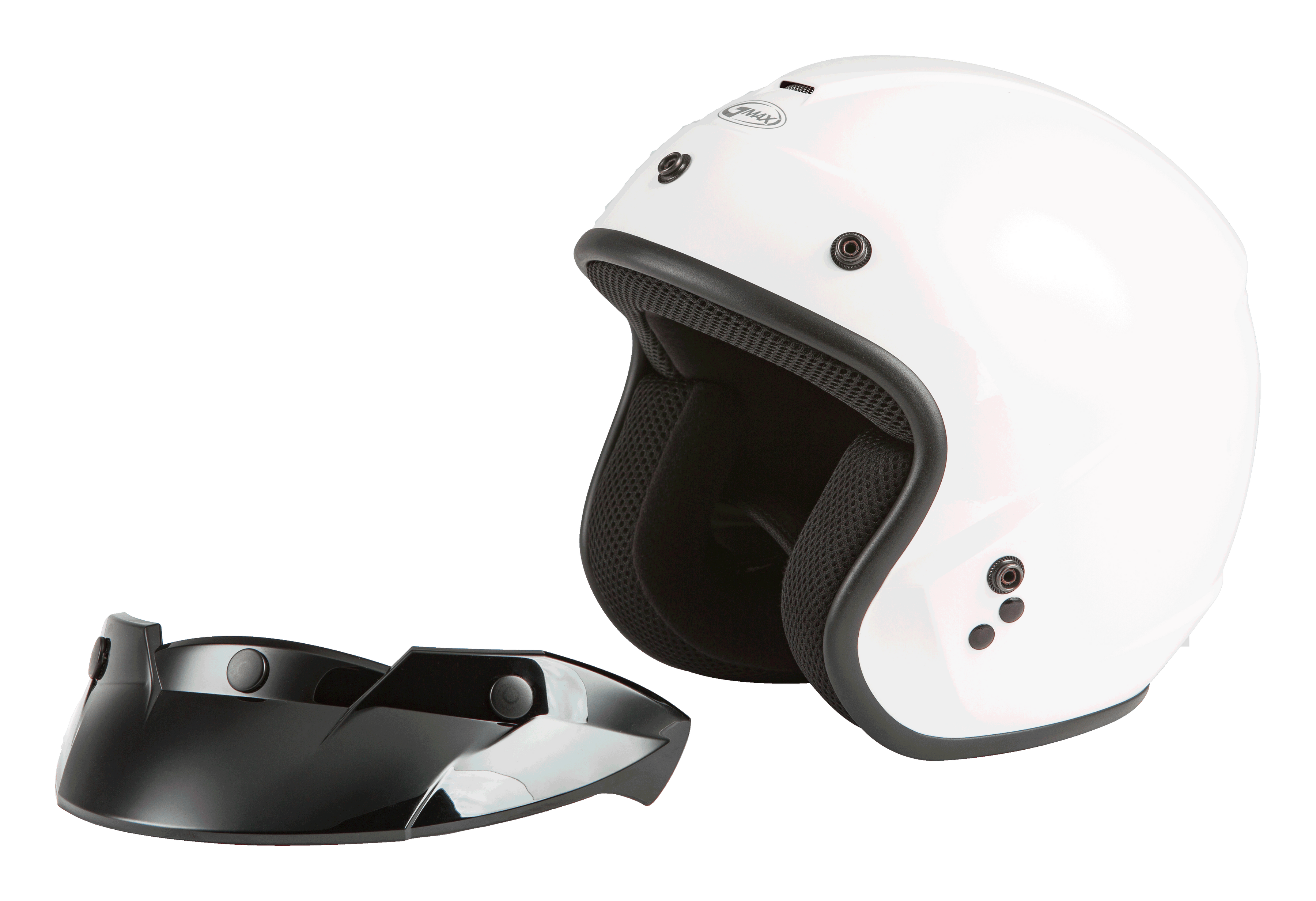 Of 2 Open Face Helmet White Xs