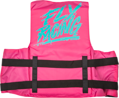 Nylon Flotation Vest Neon Pink/Teal Lg/Xl