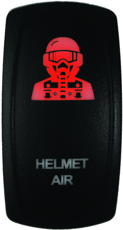 DragonFire Racing Lighted Switch Hel Air On/Off Red