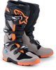 Tech 7 Enduro Blk/Warm Gry/Orange Fluo 8