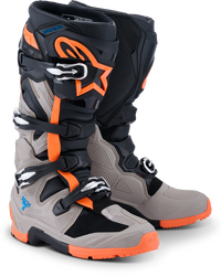 Tech 7 Enduro Blk/Warm Gry/Orange Fluo 8