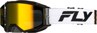 Zone Pro Goggle White/Blk/Gold W/ Gold Mirror/Smoke Lens