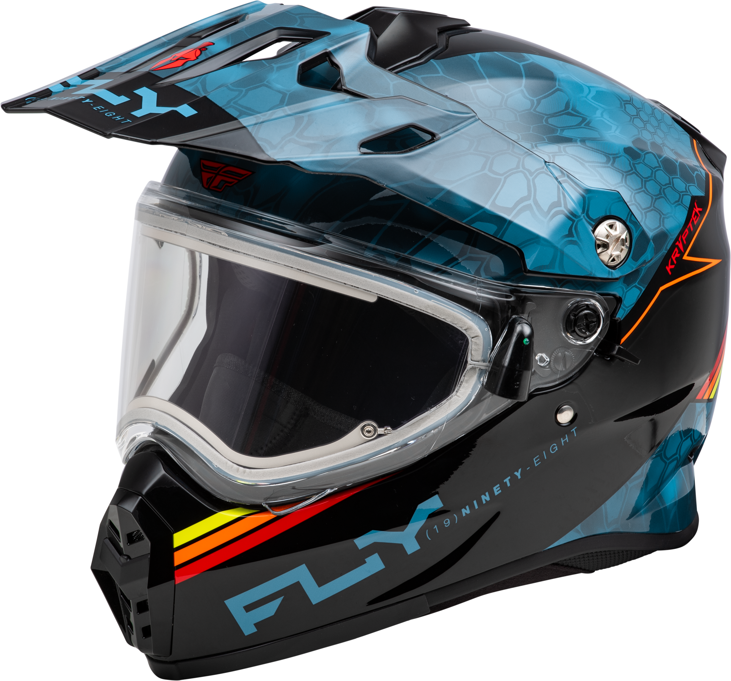 Trekker Cw Conceal Helmet Elec Shld Slate/Black/Red Sm